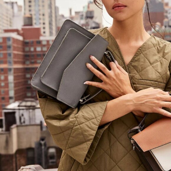 NWT! Botkier Cobble Hill Satchel -Port Wine saffiano leather - Picture 10 of 10